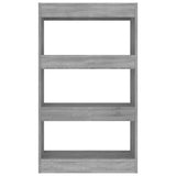 NNEVL Book Cabinet/Room Divider Grey Sonoma 60x30x103 cm Engineered Wood