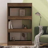 NNEVL Book Cabinet/Room Divider Brown Oak 60x30x103 cm Engineered Wood