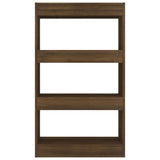 NNEVL Book Cabinet/Room Divider Brown Oak 60x30x103 cm Engineered Wood