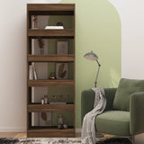 NNEVL Book Cabinet/Room Divider Brown Oak 60x30x166 cm Engineered Wood