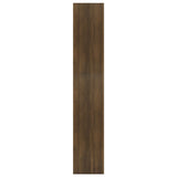 NNEVL Book Cabinet/Room Divider Brown Oak 60x30x166 cm Engineered Wood