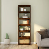 NNEVL Book Cabinet/Room Divider Smoked Oak 60x30x198 cm