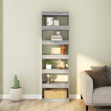 NNEVL Book Cabinet/Room Divider Grey Sonoma 60x30x198 cm