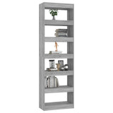 NNEVL Book Cabinet/Room Divider Grey Sonoma 60x30x198 cm