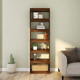 NNEVL Book Cabinet/Room Divider Brown Oak 60x30x198cm