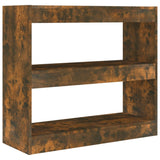 NNEVL Book Cabinet/Room Divider Smoked Oak 80x30x72 cm