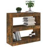 NNEVL Book Cabinet/Room Divider Smoked Oak 80x30x72 cm