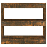 NNEVL Book Cabinet/Room Divider Smoked Oak 80x30x72 cm