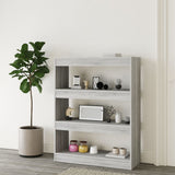 NNEVL Book Cabinet/Room Divider Grey Sonoma 80x30x103 cm Engineered wood