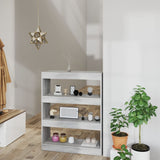 NNEVL Book Cabinet/Room Divider Grey Sonoma 80x30x103 cm Engineered wood