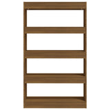 NNEVL Book Cabinet/Room Divider Brown Oak 80x30x135 cm Engineered Wood