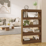 NNEVL Book Cabinet/Room Divider Brown Oak 80x30x135 cm Engineered Wood