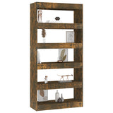 NNEVL Book Cabinet/Room Divider Smoked Oak 80x30x166 cm Engineered Wood