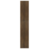 NNEVL Book Cabinet/Room Divider Brown Oak 80x30x166 cm Engineered Wood