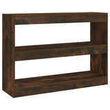 NNEVL Book Cabinet/Room Divider Smoked Oak 100x30x72 cm