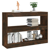NNEVL Book Cabinet/Room Divider Smoked Oak 100x30x72 cm