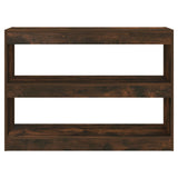 NNEVL Book Cabinet/Room Divider Smoked Oak 100x30x72 cm