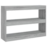 NNEVL Book Cabinet/Room Divider Grey Sonoma 100x30x72 cm