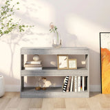 NNEVL Book Cabinet/Room Divider Grey Sonoma 100x30x72 cm