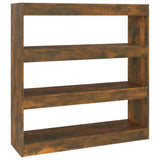 NNEVL Book Cabinet/Room Divider Smoked Oak 100x30x103 cm