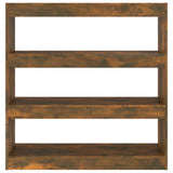 NNEVL Book Cabinet/Room Divider Smoked Oak 100x30x103 cm