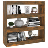 NNEVL Book Cabinet/Room Divider Smoked Oak 100x30x103 cm