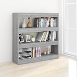 NNEVL Book Cabinet/Room Divider Grey Sonoma 100x30x103 cm