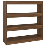 NNEVL Book Cabinet/Room Divider Brown Oak 100x30x103 cm