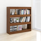 NNEVL Book Cabinet/Room Divider Brown Oak 100x30x103 cm