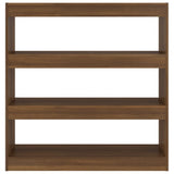 NNEVL Book Cabinet/Room Divider Brown Oak 100x30x103 cm