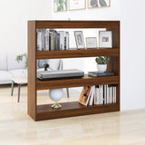 NNEVL Book Cabinet/Room Divider Brown Oak 100x30x103 cm