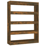 NNEVL Book Cabinet/Room Divider Smoked Oak 100x30x135 cm