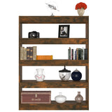 NNEVL Book Cabinet/Room Divider Smoked Oak 100x30x135 cm