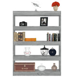 NNEVL Book Cabinet/Room Divider Grey Sonoma 100x30x135 cm
