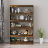 NNEVL Book Cabinet/Room Divider Smoked Oak 100x30x166 cm
