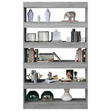 NNEVL Book Cabinet/Room Divider Grey Sonoma 100x30x166 cm