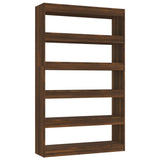 NNEVL Book Cabinet/Room Divider Brown Oak 100x30x166 cm