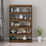 NNEVL Book Cabinet/Room Divider Brown Oak 100x30x166 cm