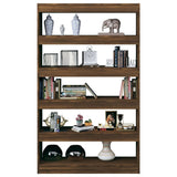 NNEVL Book Cabinet/Room Divider Brown Oak 100x30x166 cm