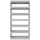 NNEVL Book Cabinet/Room Divider Grey Sonoma 100x30x198 cm Engineered wood