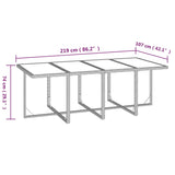 NNEVL 9 Piece Garden Dining Set with Cushions Poly Rattan Grey