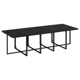 NNEVL 11 Piece Garden Dining Set with Cushions Poly Rattan Black
