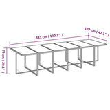 NNEVL 17 Piece Garden Dining Set with Cushions Poly Rattan Black