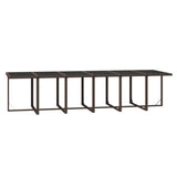 NNEVL 17 Piece Garden Dining Set with Cushions Poly Rattan Brown