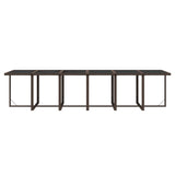 NNEVL 17 Piece Garden Dining Set with Cushions Poly Rattan Brown