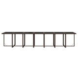NNEVL 15 Piece Garden Dining Set with Cushions Poly Rattan Brown