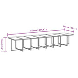 NNEVL 17 Piece Garden Dining Set with Cushions Black Poly Rattan