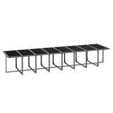 NNEVL 17 Piece Garden Dining Set with Cushions Grey Poly Rattan