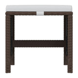 NNEVL 21 Piece Garden Dining Set with Cushions Brown Poly Rattan