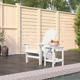 NNEVL Garden Adirondack Chair with Table HDPE White